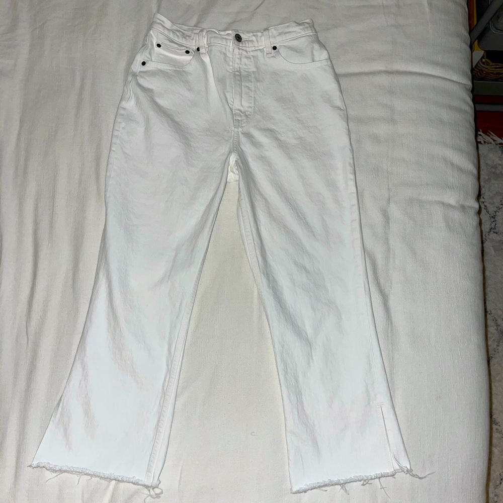 Abercrombie High Waisted Ankle Flair Jeans
